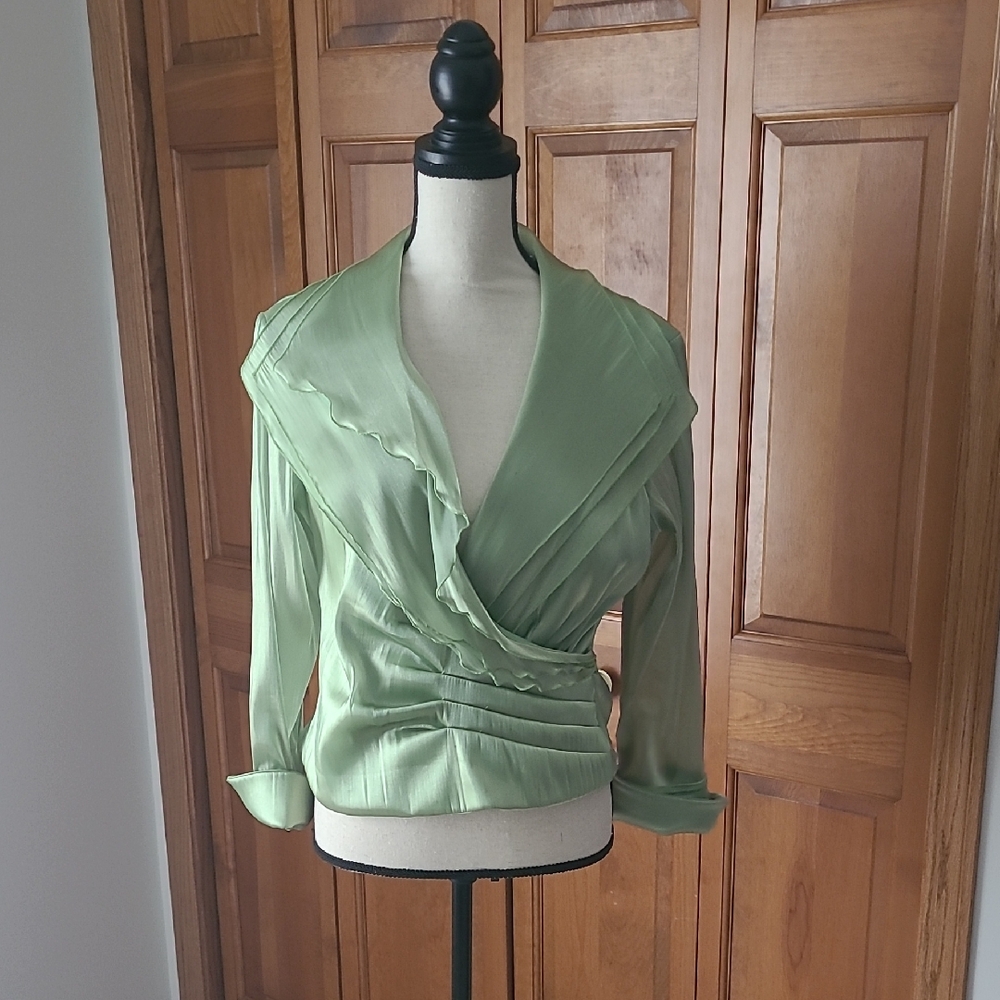 Jessica Howard Light Green Evening Dress